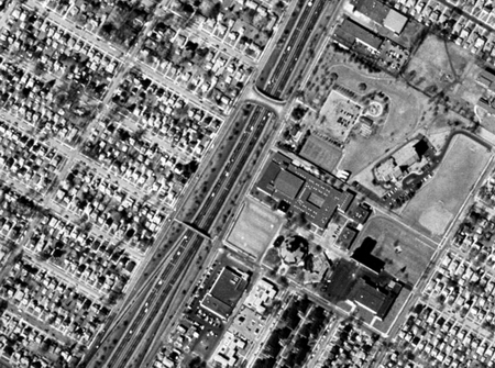 East Side Drive-In Theatre - Aerial - Photo From Terraserver (newer photo)